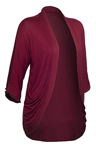 Women's Open Front Drape Plus Size Shawl Cardigan with Pockets