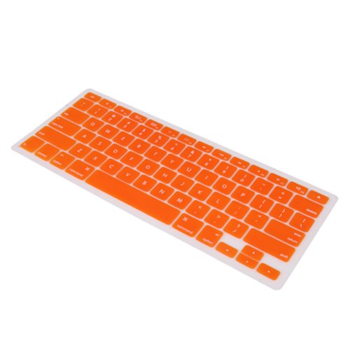 HDE Silicone Rubber Keyboard Skin for MacBook Pro (Non-Retina) (Orange)