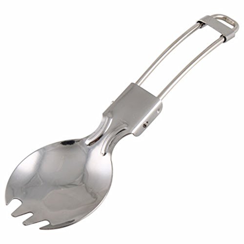 

Stainless Steel Foldable Travellers Spork Without Nylon Pouch