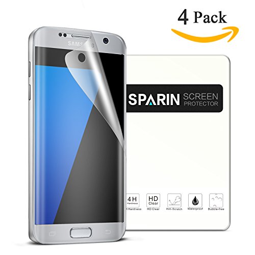 SPARIN TPU Full Screen Protector for Samsung Galaxy S7 – 4 Pack