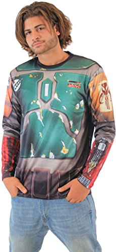 Star Wars Boba Fett Sublimated Adult LONG SLEEVE Costume T-Shirt