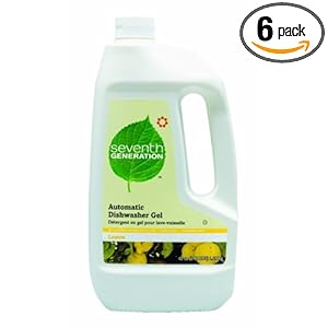 Seventh Generation Automatic Dishwasher Gel, 45-Ounce Bottles (Pack of 6)