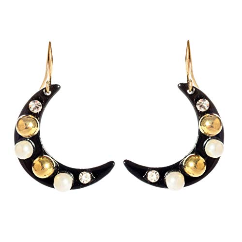 Algopix Similar Product 2 - Amrita Singh Half-moon Pearl Earrings