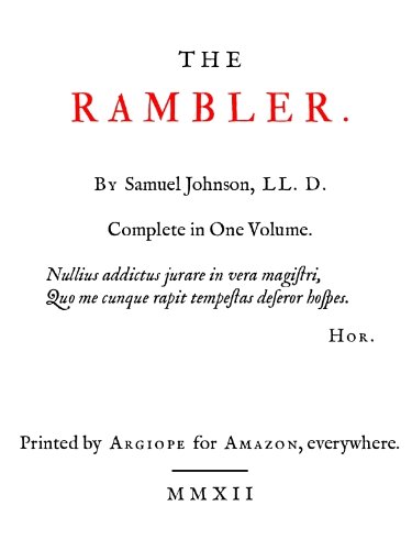 The Rambler by Samuel Johnson