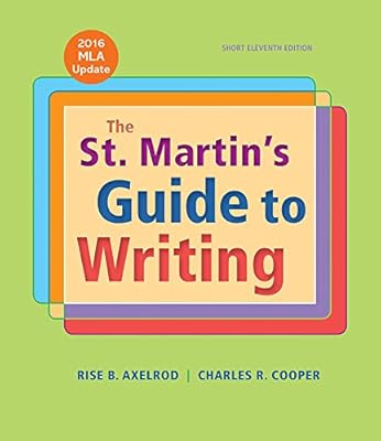 The St. Martin's Guide to Writing Short Edition with 2016 MLA Update