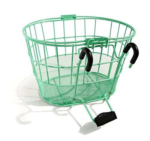 Colorbasket Mesh Bottom Lift-Off Bike Basket, Green