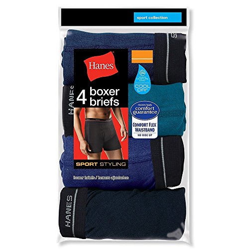 Hanes Red Label Men's Sports-inspired Boxer-brief (Pack of Five Pairs) (XX-Large, Assorted)