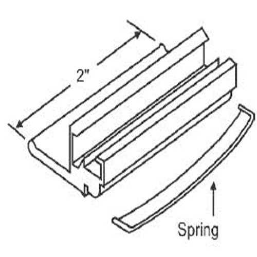 STB Sliding Window Latch and Pull, Extruded Aluminum, White, 2"