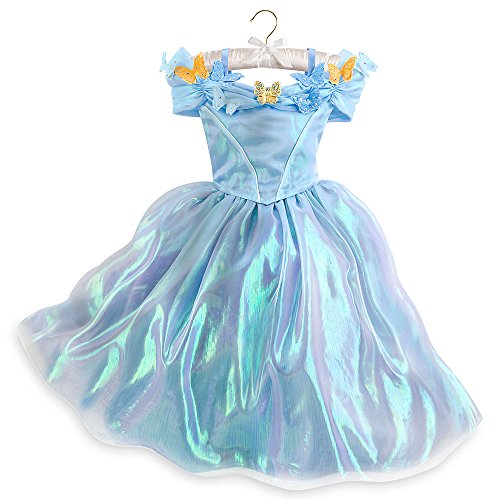 Disney Store Cinderella Live Action Deluxe Costume Dress Girls 7/8 Blue