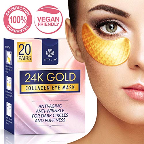 Algopix Similar Product 14 - 20 Pairs Under Eye Mask Patches 24k
