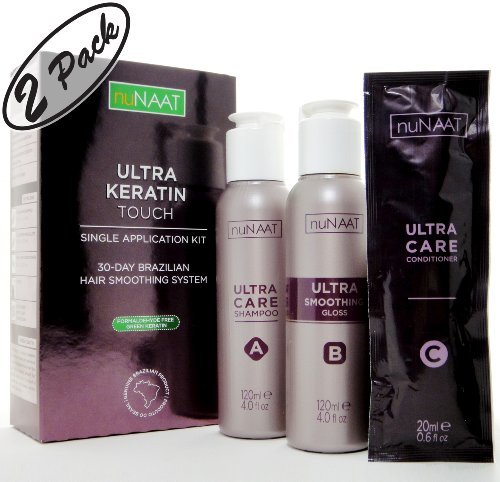 

nuNAAT Ultra Keratin Touch Keratine Queratina 30-Day Hair Relaxer KIT (2-PACK)