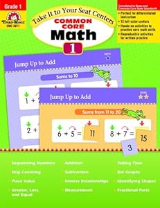 Take It to Your Seat Math Centers, Grade 1