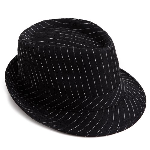 HDE Pinstripe Houndstooth Stingy Short Brim Fedora Gangster Cuban Style Hat Cap
