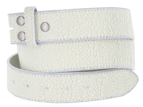 Vintage Look Distressed Leather Strap Belt Snap on for Buckles
