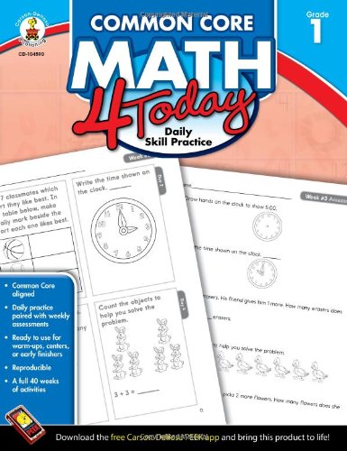 Common Core Math 4 Today, Grade 1: Daily Skill Practice by Erin McCarthy