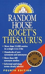 Random House Roget's Thesaurus by by Random House
