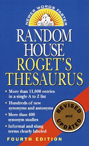 Random House Roget's Thesaurus by by Random House