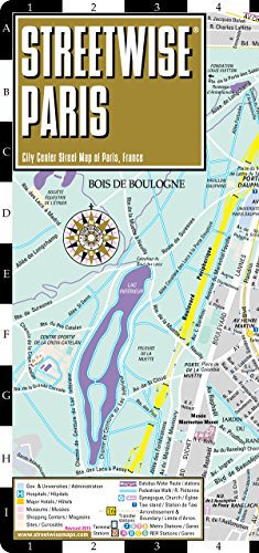 Streetwise Paris Map - Laminated City Center Street Map of Paris, France by Streetwise Maps