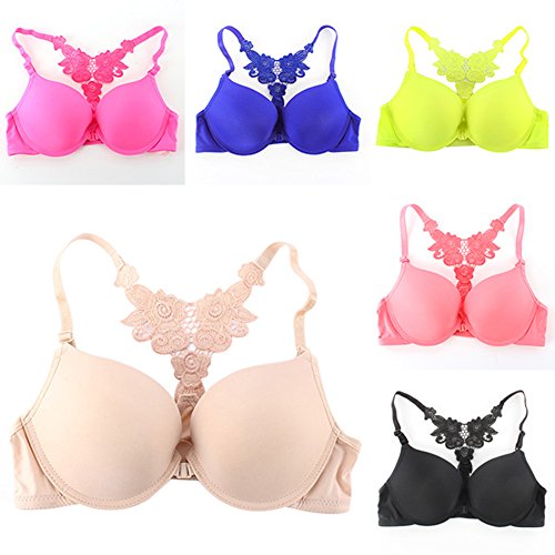 Daxin Women Front Closure Lace Push Up Seamless Bra 32 34 36