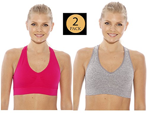 Just Intimates Racerback Sports Bra (Pack of 2)
