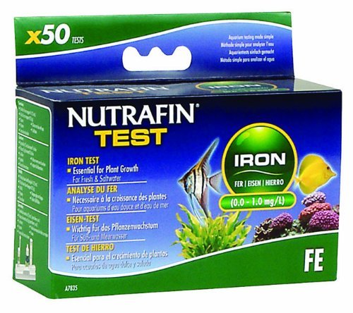 

Nutrafin Iron 0.0 to 1.0 Mg/L for Fresh and Saltwater, 50 -Tests