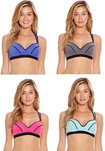 Just Intimates Racerback Sports Bra / Bras for Women (Pack of 4)