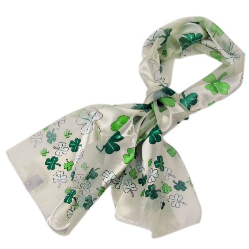 Purple Box Jewelry Shamrock Scarf One Size