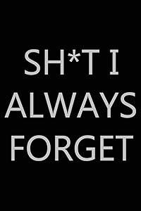 Sh*t I Always Forget: Password Log Book, Internet Login Keeper, Website Log Book Organizer, Simple and Minimalist with Matte Black Stealth Cover, Compact Size, 6″ x 9″, 120+ Pages