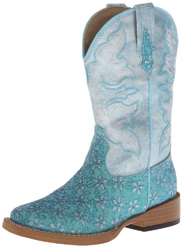 Roper Square Toe Glitter Floral Western Boot (Toddler/Little Kid)