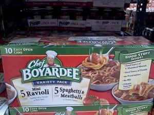 Amazon.com : Chef Boyardee Variety Pack 5 Mini Ravioli 5 Spaghetti