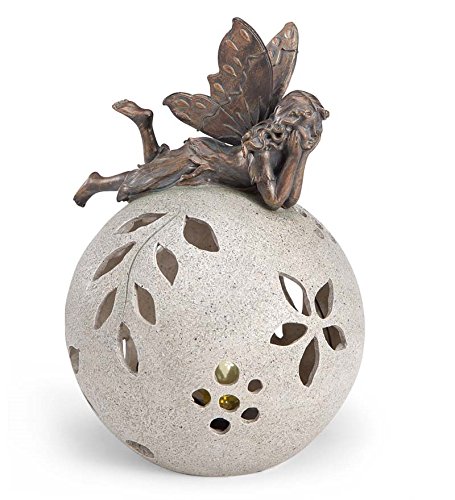 

Resin Fairy on Glowing Globe Garden Statue