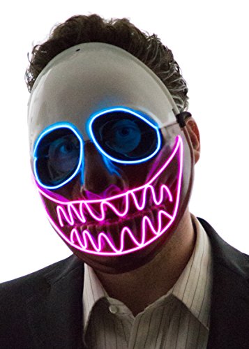 Neon Nightlife Men's Light Up Creepy Puppet Mask