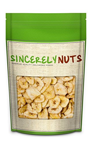 Sincerely Nuts Banana Chips Sweetened - Insanely Delicious - Three (3) Lb. Bag - Packed With Mineral Nutrients - Ready To Eat - Sealed For Freshness - Kosher Certified