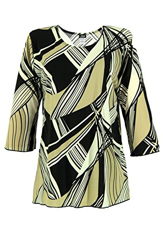 Jostar Women's HIT Merrow Top Three Quarter Print