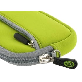 Neoprene Sleeve Case (Neon Green) for Nikon Coolpix S3000 12 MP Digital Camera Green