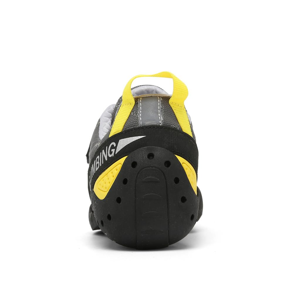 Mens Youth Wall Climbing Shoes, Non-Slip Lightweight Bouldering Sport Sneaker Breathable Rock Climbing Shoes For Adult_vogvips.com