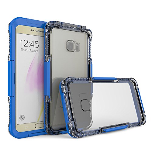 Galaxy Note 7 Waterproof Case, Wuloo Waterproof Case Underwater Waterproof Shockproof Dirtproof Snowproof Durable Full Sealed Protection Case Cover for Samsung GALAXY Note 7 (Blue)