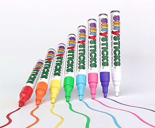 

SillySticks Chalk Markers 8 Pack Set--We Bring Your Creativity To Life--Guaranteed