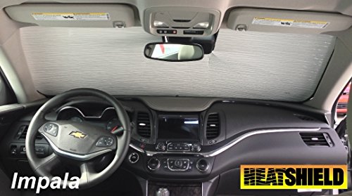 Sunshade for Chevrolet Impala w/Rearview Mirror Sensor 2014 2015 2016 Heatshield Windshield Custom-fit Sunshade #1431