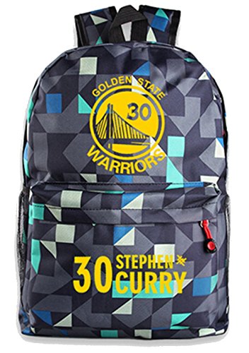 Golden State Warriors Team Schoolbag Pupils Shoulders Bag Basketball Backpack Sports