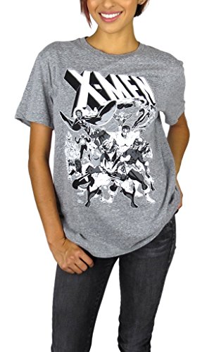 Marvel Womens X-men Vintage Graphic Tee Grey Heather