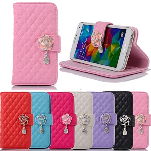 Towallmark(TM)Rhinestone Bling Flip Wallet Leather Case For Samsung Galaxy S5 i9600