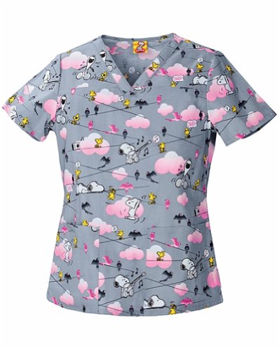 Tooniforms 6807C Women's V-Neck Top