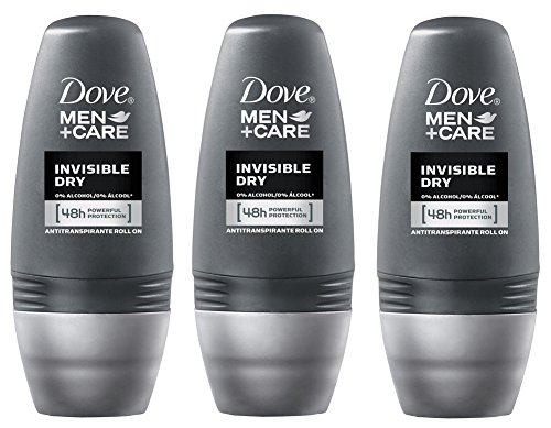 Dove Men Invisible Dry 48hr Anti-perspirant Deodorant Roll-on 50ml (1.7 Fluid Ounce). (Pack of 3)