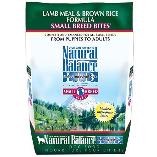 Natural Balance Small Breed Bites L.I.D. Limited Ingredient Diets Lamb Meal & Brown Rice Formula Dry Dog Food, 4.5-Pound