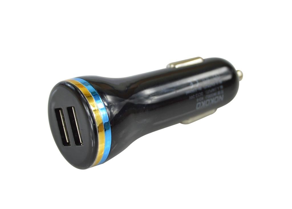 

Generic Dual USB Car Charger Dc 24v for Apple and Android Devices Color Black
