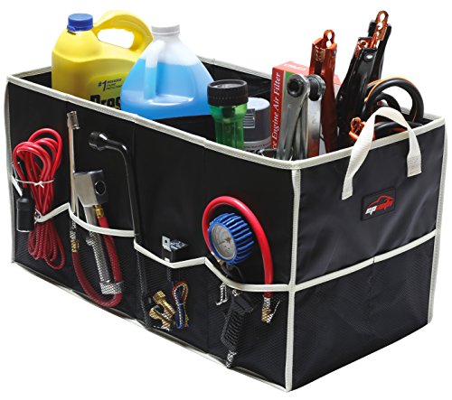 EPAuto Collapsible Cargo Trunk Storage Organizer Container for Car / Truck / SUV / Minivan, Black (24.75
