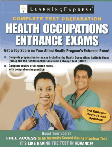 Health Occupations Entrance Exams by LearningExpress LLC