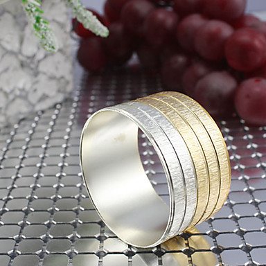 

Ceiling light¡¯s Set of 4 Pieces Multi-color Metal Iron Round Napkin Rings