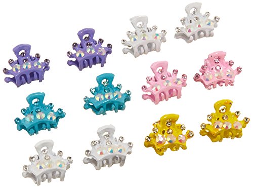 

Linda Fashion Mini Crown Jaw Clip, Assorted, 12 Count